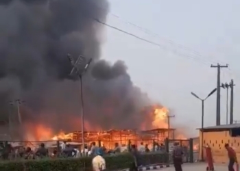 Fire razed Furniture Markets In Ajah