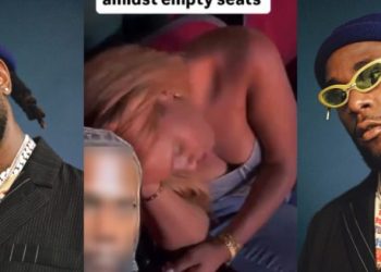Afrobeat Superstar Burna Boy’s Houston Concert Sparks Buzz As Fan Sleeps Amid Empty Seat (Photos and Video)