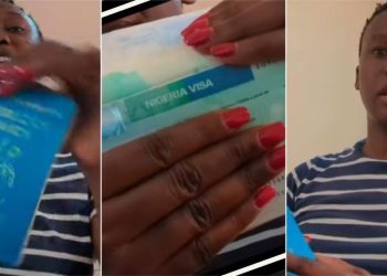 Ugandan lady over the moon after receiving Nigerian Visa, says dream come true (Video)