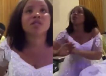 Nigeria: Big wahala as groom, friends catch bride with ex-boyfriend on wedding day (Video)