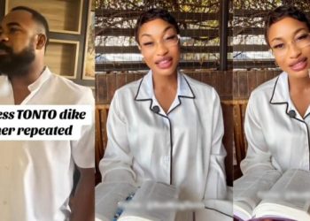 “She hasn’t changed” -Nigerian  Man calls out Tonto Dikeh following her re-dedication to Christ, shares observation (Video)