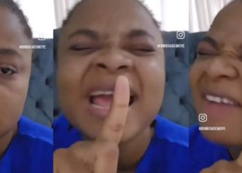 Nollywood Actress Bimbo Ademoye Cries Out, Accuses Emmanuel Davis of Pirating Film and Song (Video)