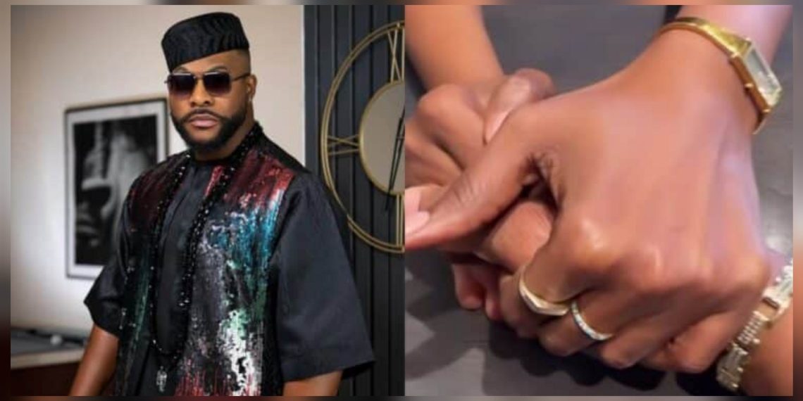 Nigeria: Actor Bolanle Ninalowo leaves online in-laws in detective mode as he shares Picture with a mystery lady’s hand