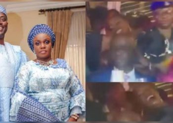 Nigeria: Embarrassing moment Governor Makinde refuses to kiss his wife at a public event, Sparks Outrage (Video)