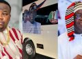 2027: “Removing Tinubu is impossible” – Cubana Chief priest declares support, shows off ‘city boy movement’ campaign bus (Video)