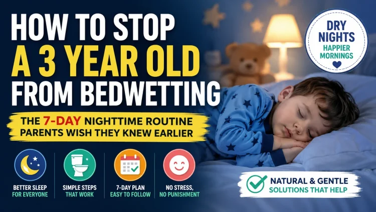 How to Stop a 3 Year Old From Bedwetting in Just 7 Nights Naturally