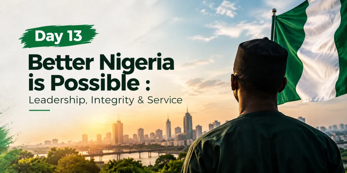 Day 13 - Better Nigeria is Possible : Leadership, Integrity & Service