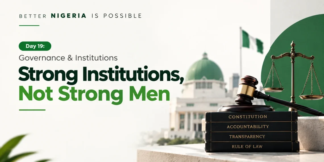 Day 19: Better Nigeria is Possible : Governance & Institutions, Strong Institutions, Not Strong Men